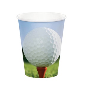 Golf Party Cups - Golf Birthday Cups, Golf Party Supplies, Golf Retirement, Golf Party Decoration, Golf Birthday Decoration, Sports Birthday