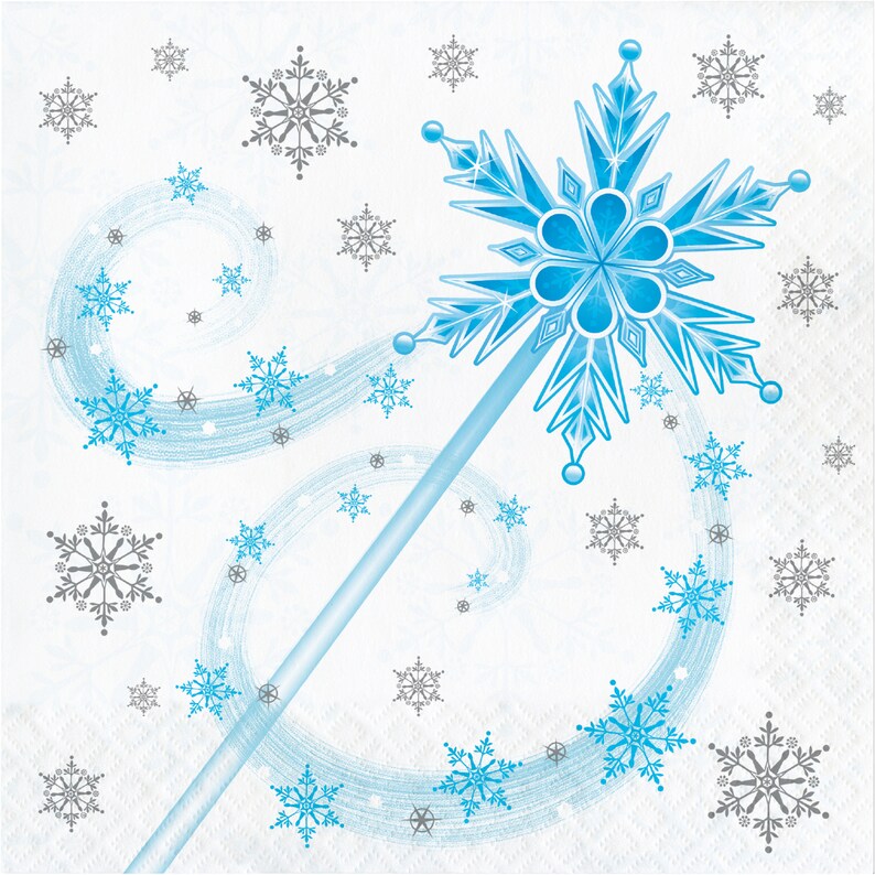 Princess Napkins Princess Party Decorations Princess Party Supplies Snowflake Party Princess Birthday Decorations Birthday
