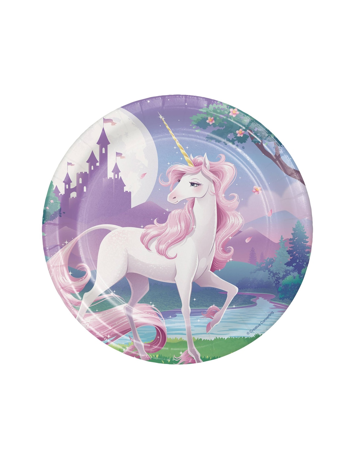 Fairytale Unicorn Large Plates 22cm Party Decoration main image 0