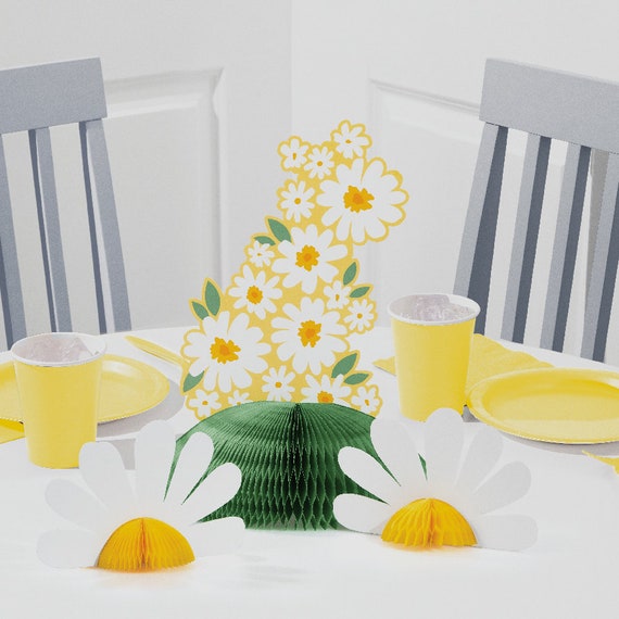 Juego De Vajilla De Margaritas Para Fiesta, Margaritas Blancas, Decoraciones De, , large