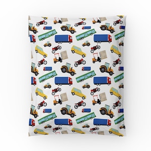 10 x 13 enveloppes en poly - Adorables enveloppes en plastique pour voitures et camions, cadeaux pour enfants, sacs en polyéthylène, sacs postaux, sacs d'expédition, sacs plats, enveloppes de créateurs
