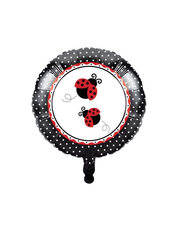 Ladybug Lady Bug special birthday party balloons Pack ideal for inflated  with helium. Parties and celebrations