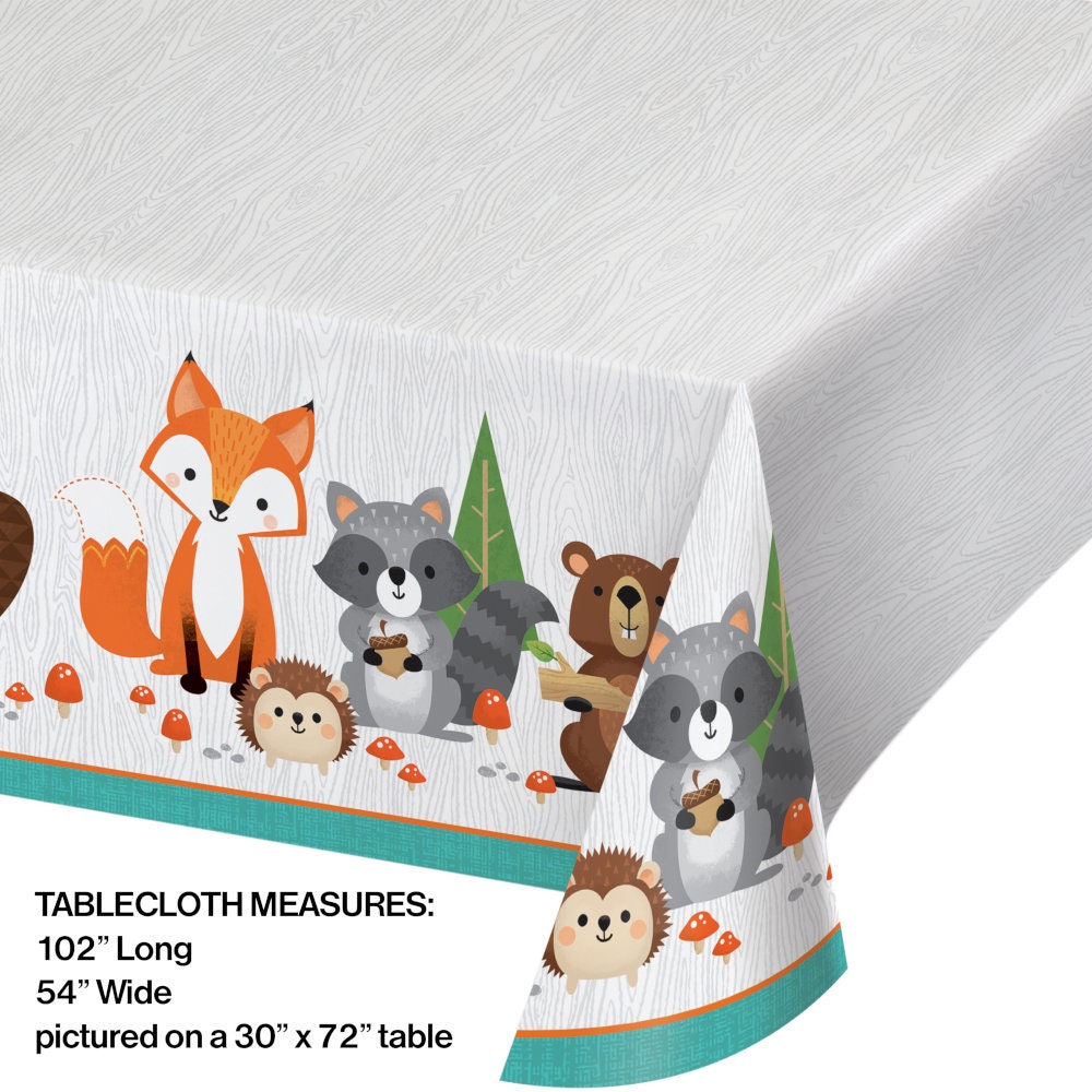 Fox Party Supplies – 16-teiliges Set Mit Desserttellern & Servietten, Fuchs-Motiv Für Wald-Party