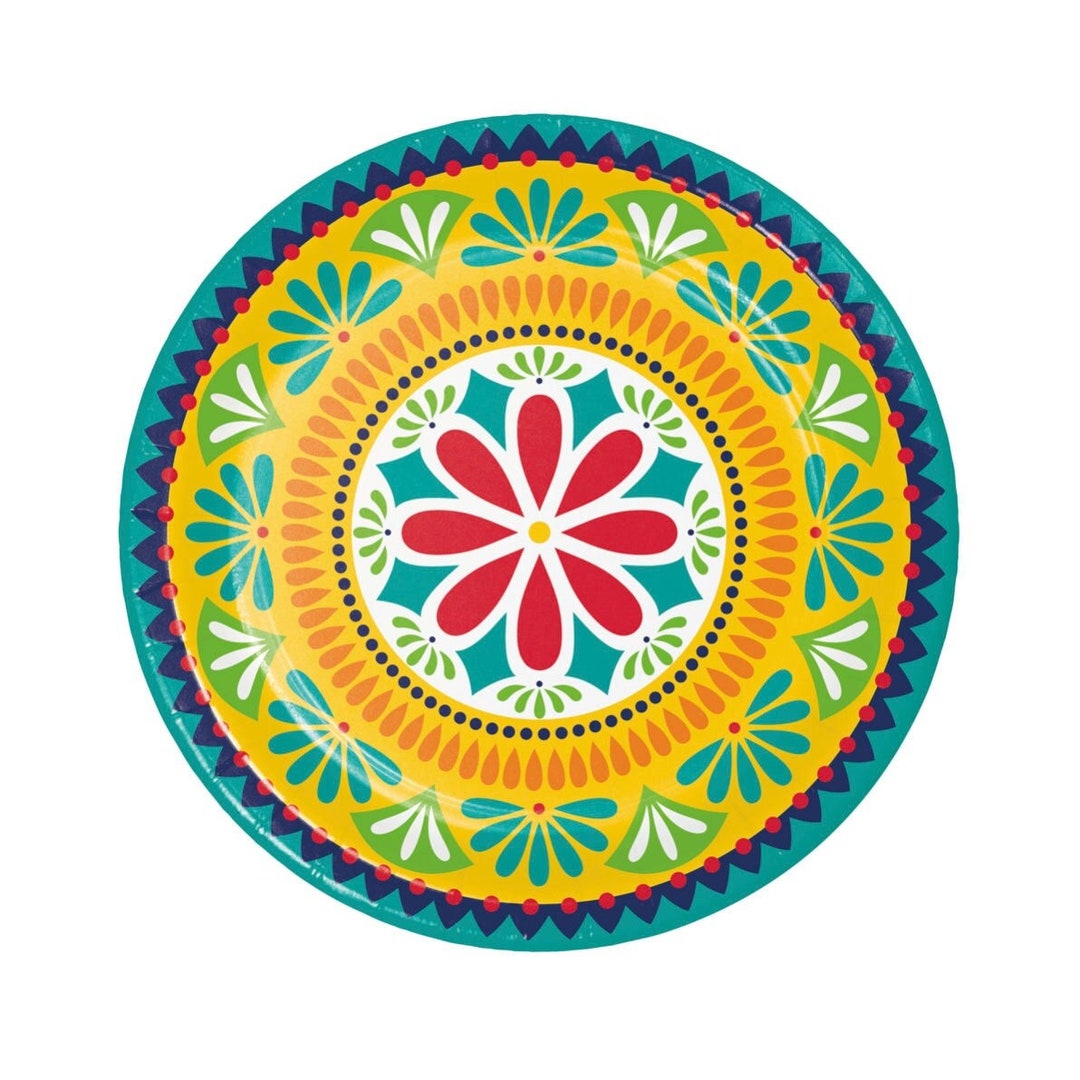 Fiesta Plates Fiesta Paper Plates, Fiesta Party Plates, Mexican Paper