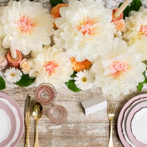 Paper Flower Decorations, Floral Bridal Shower, Garden Party Supplies, Wedding Decorations, Girl Baby Shower Supplies, Bridal Shower Decor