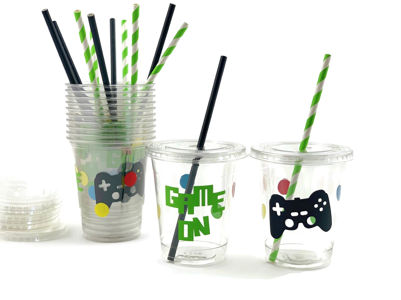 Video Game Party Cups Game on Party Supplies Video Game Etsy
