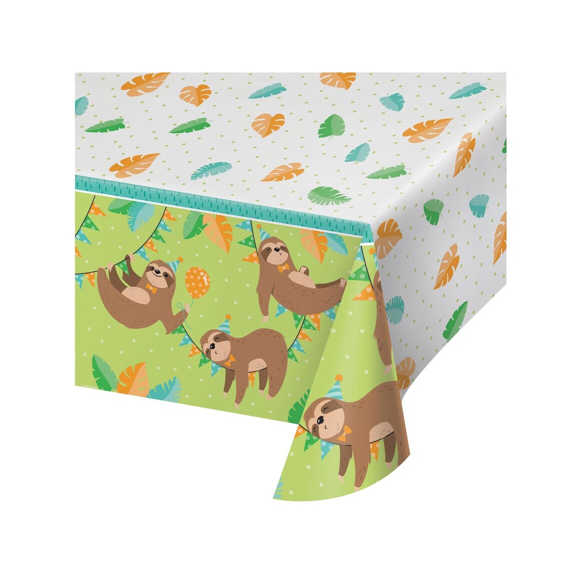 Sloth Tablecloth Sloth Birthday Party Birthday Decorations | Etsy