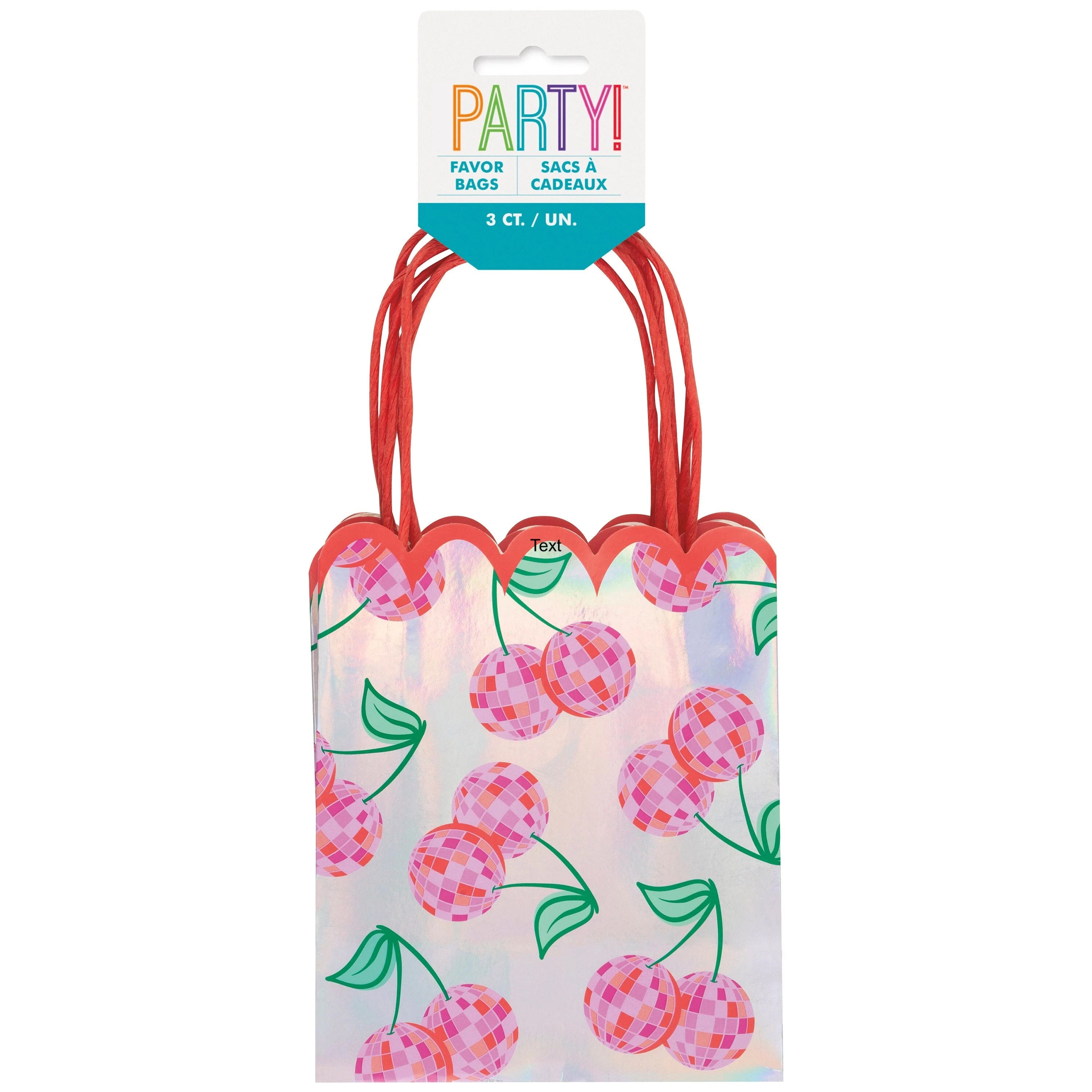 Disco Cherry Favor Bags - Disco Cowgirl Party, 70s Party Favors, Retro Bachelorette Party Supplies, Groovy Birthday, Tropical Fruit Party