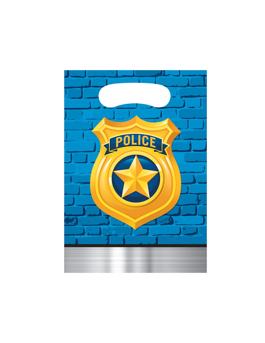 LARZN Police Party Bags Police Car Party Favor Bags New Treat