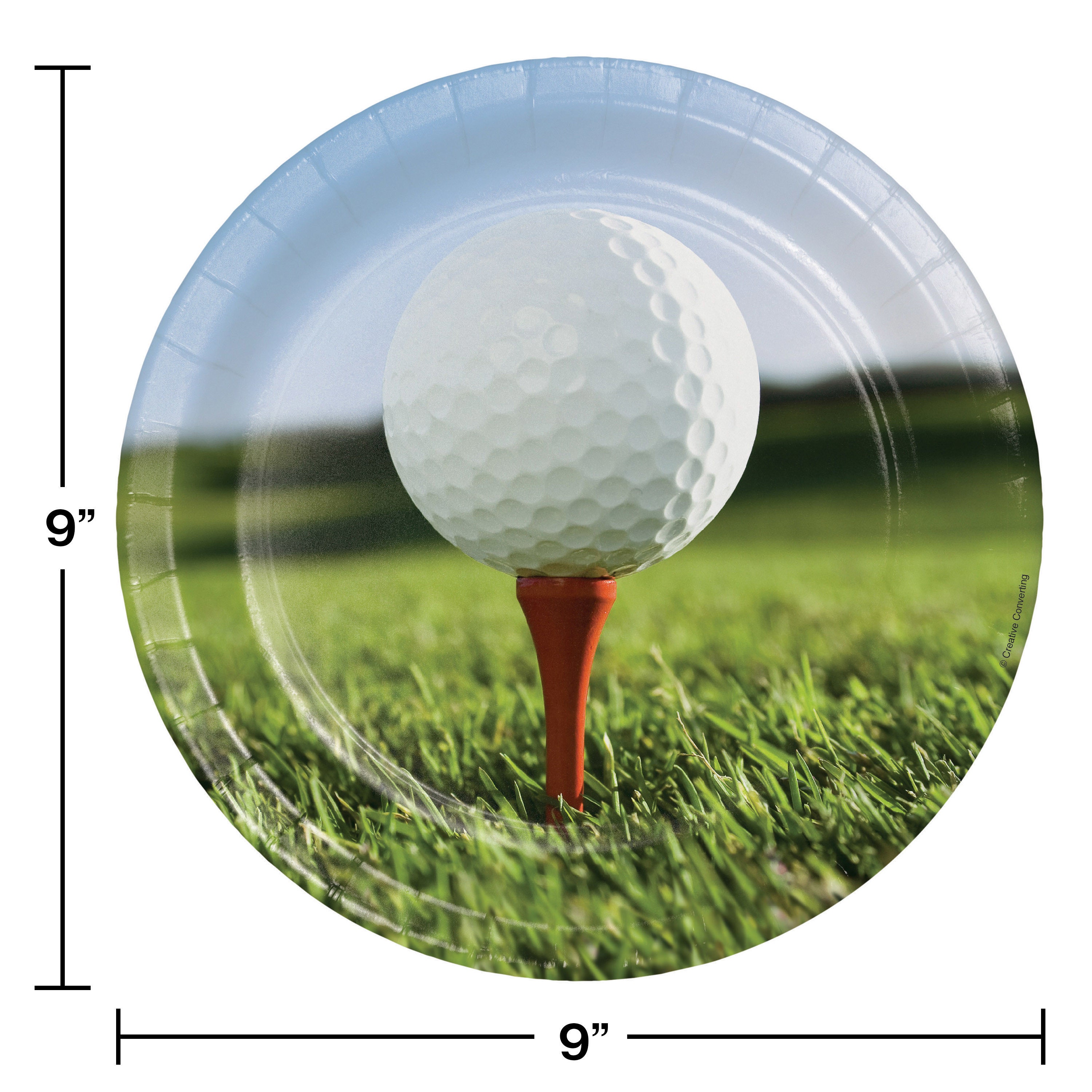 62-teiliges Golf-Party-Set – Einweggeschirr Mit Tischdecke, Tellern & Servietten Für Mottoparty