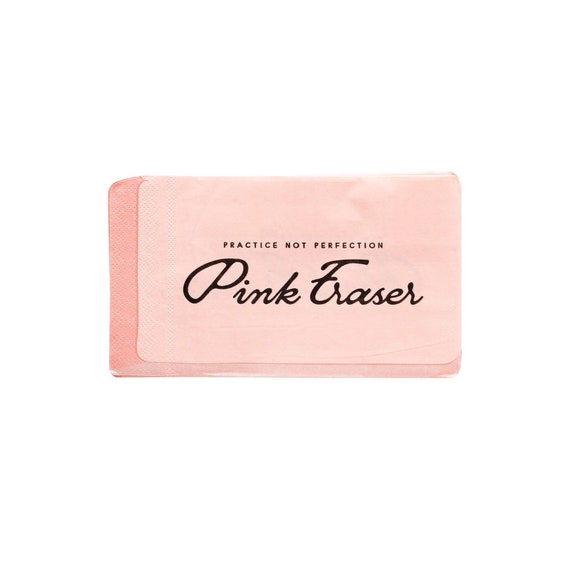 Pink Eraser Paper Napkins 24ct - Back To School Party, Teacher Appreciation, 100 days of School, First day of School, 100 Days Brighter