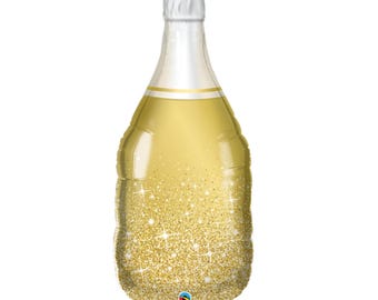 "Gold Champagner Flasche Ballon 39 ""- Hochzeit Party Ballon, Brautparty Dekorationen, Junggesellinnenabschied Ballon, Neujahr Dekorationen