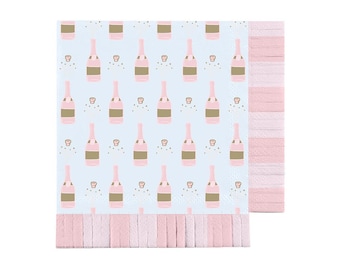 Tovaglioli per feste nuziali champagne - Decorazioni per feste di fidanzamento, Forniture per feste di addio al nubilato, Decorazioni per addio al nubilato, Tovaglioli da cocktail
