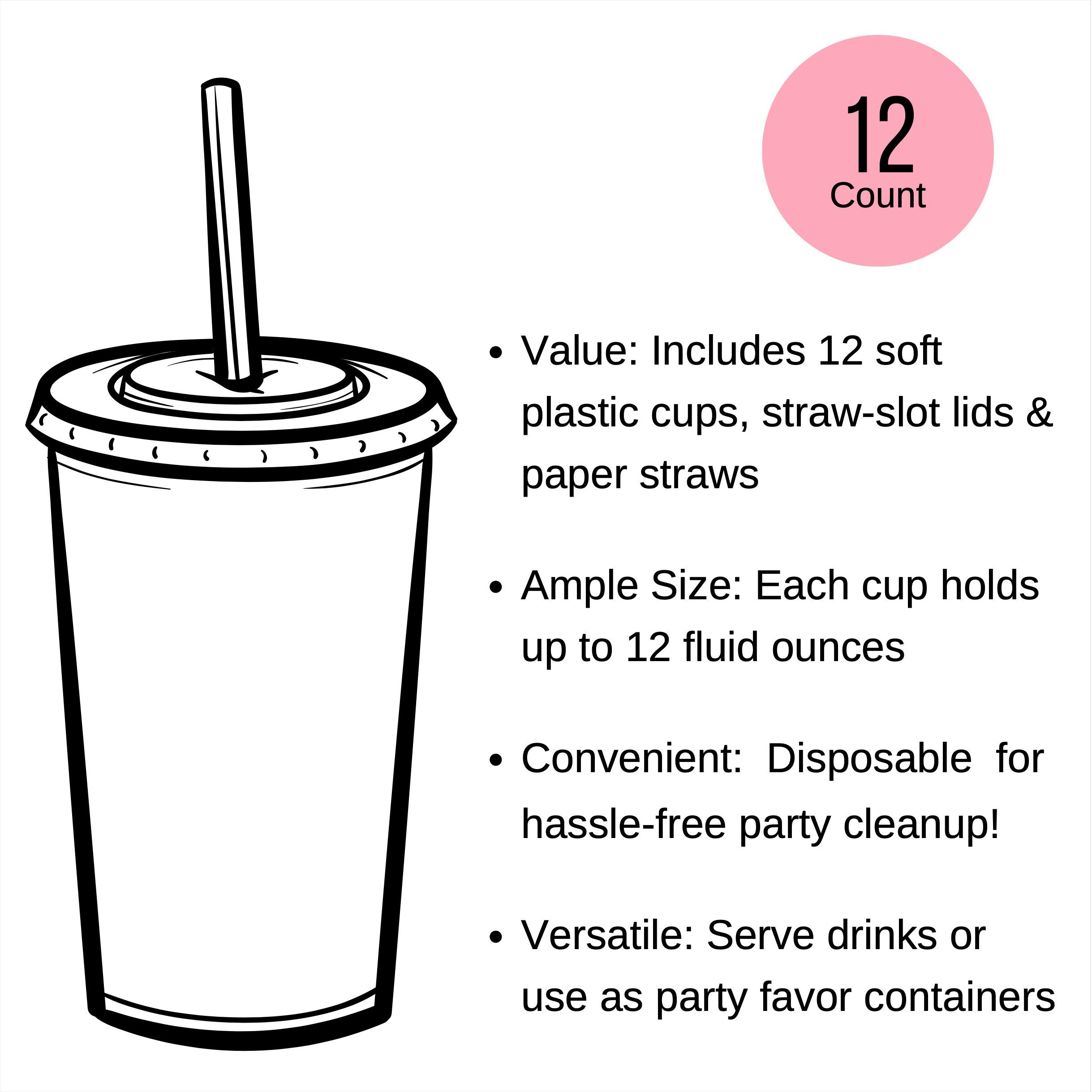 Valentines Day Party Cups - Valentines Day Cups, Valentines Day for Kids, Valentine&#39;s Day Party Decorations, Valentine&#39;s Day Party Supplies