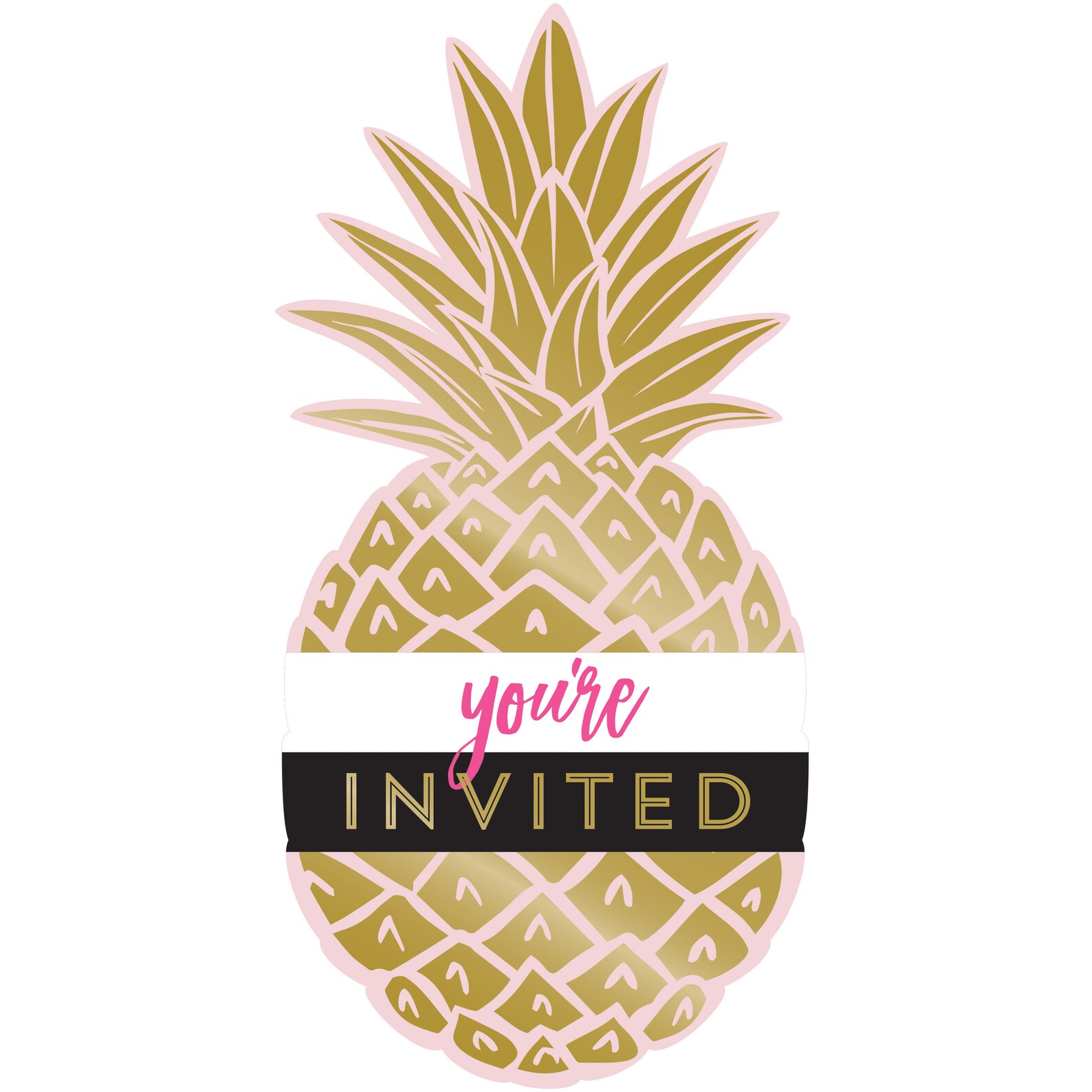 Pineapple Party Invitation Pineapple Invite Pineapple | Etsy