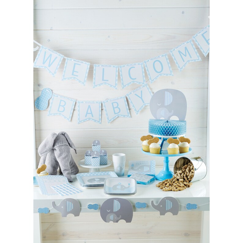 Elephant Tablecloth Baby Boy Elephant Baby Shower Baby Etsy