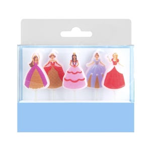 Princess Party Candles - Princess Birthday Candles, Cake Decoration, Cake Topper, Fairytale Party Decorations, Cupcake Toppers, Cake Candles