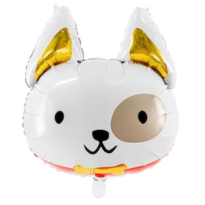 Puppy Face Balloon - Puppy Party Supplies, Dog Birthday Decorations, Lets Pawty, Puppy Baby Shower, Pet Birthday Supplies, Paw-some Party