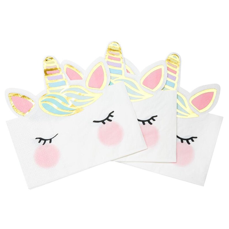 Unicorn Party Napkins Unicorn Party Decorations Unicorn Birthday Unicorn Birthday Napkins Unicorn Party Supplies Unicorn Napkins