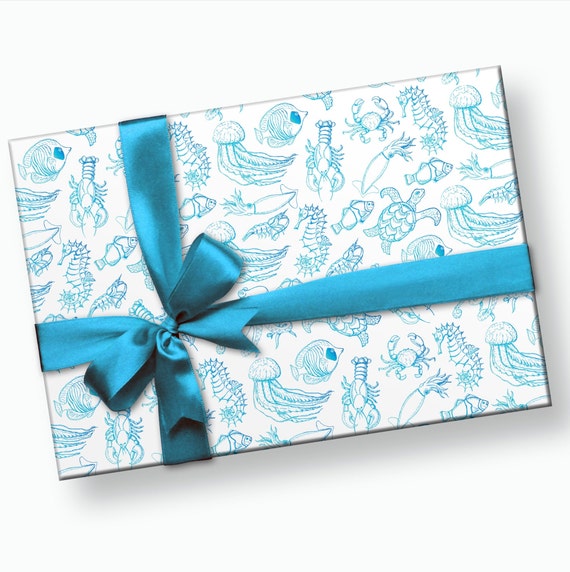 By the Sea Gift Wrap Paper