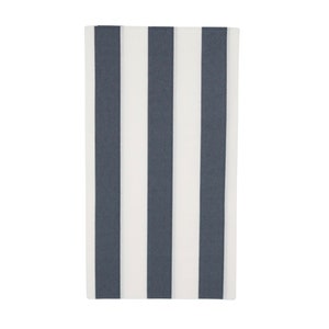 Navy Blue Stripe Napkins x20 - Paper Guest Towel Napkins, Nautical Baby Shower, Wedding Napkins, Cabana Birthday, Coastal Bachelorette Party