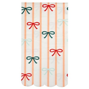 Coquette Bow Holiday Napkins - Christmas Napkins, Holiday Party Decor, Coquette Christmas, Oh What Fun Birthday, Pink and Red Christmas