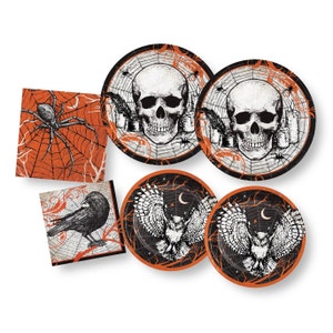 Halloween Plates and Napkins - Halloween Party Supplies, Halloween Party Decorations, Halloween Birthday Decorations, Halloween Napkins