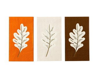 Eikenblad feestservetten - Thanksgiving-feestartikelen, oogstfeestdecoraties, Thanksgiving-servetten, bosverjaardag, herfstfeestdecor