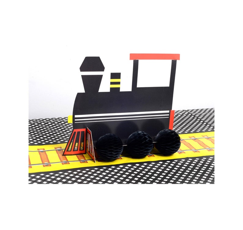 Train Centerpiece Train Party Decorations Train Birthday Etsy