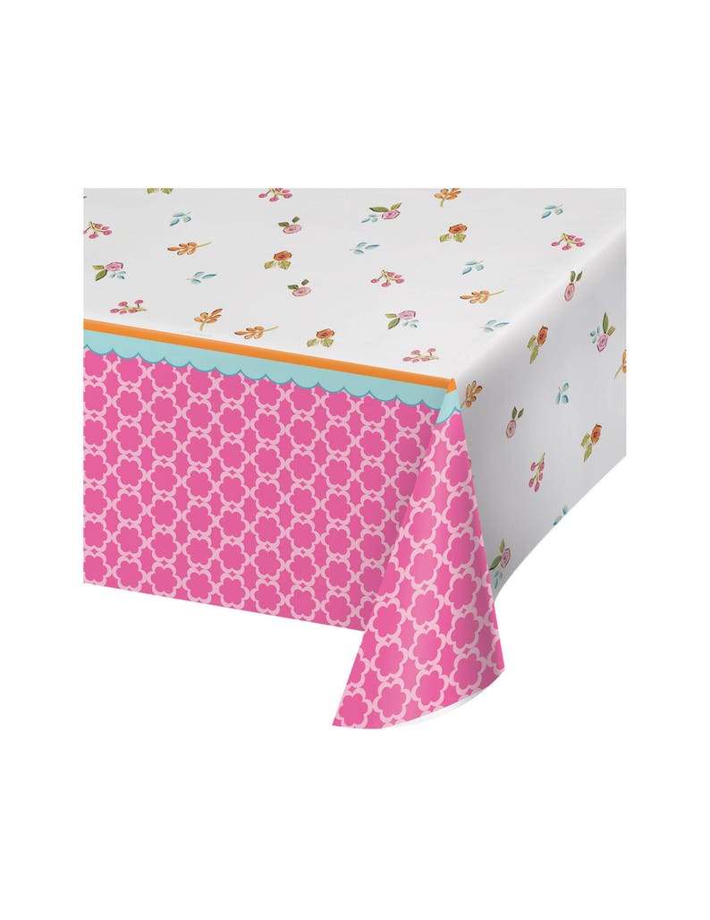 Floral Tablecloth Tea Party Floral Party Tablecloth Garden Etsy