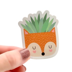 Sticker plante renard - Sticker plante grasse, Stickers botaniques, Sticker pour ordinateur portable, Sticker bouteille d'eau, Sticker journal, Sticker découpé, pour livre