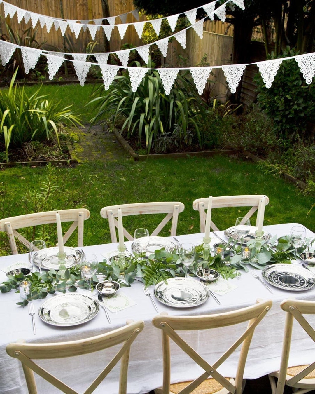 Wedding Garland Bridal Shower Garland Paper Lace Garland Etsy