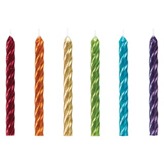 20 Candeline Colorate Per Torta: Arcobaleno, Lunghe 14 Cm, Con Foglio Anti-goccia, Ideali Per Compleanni E Feste