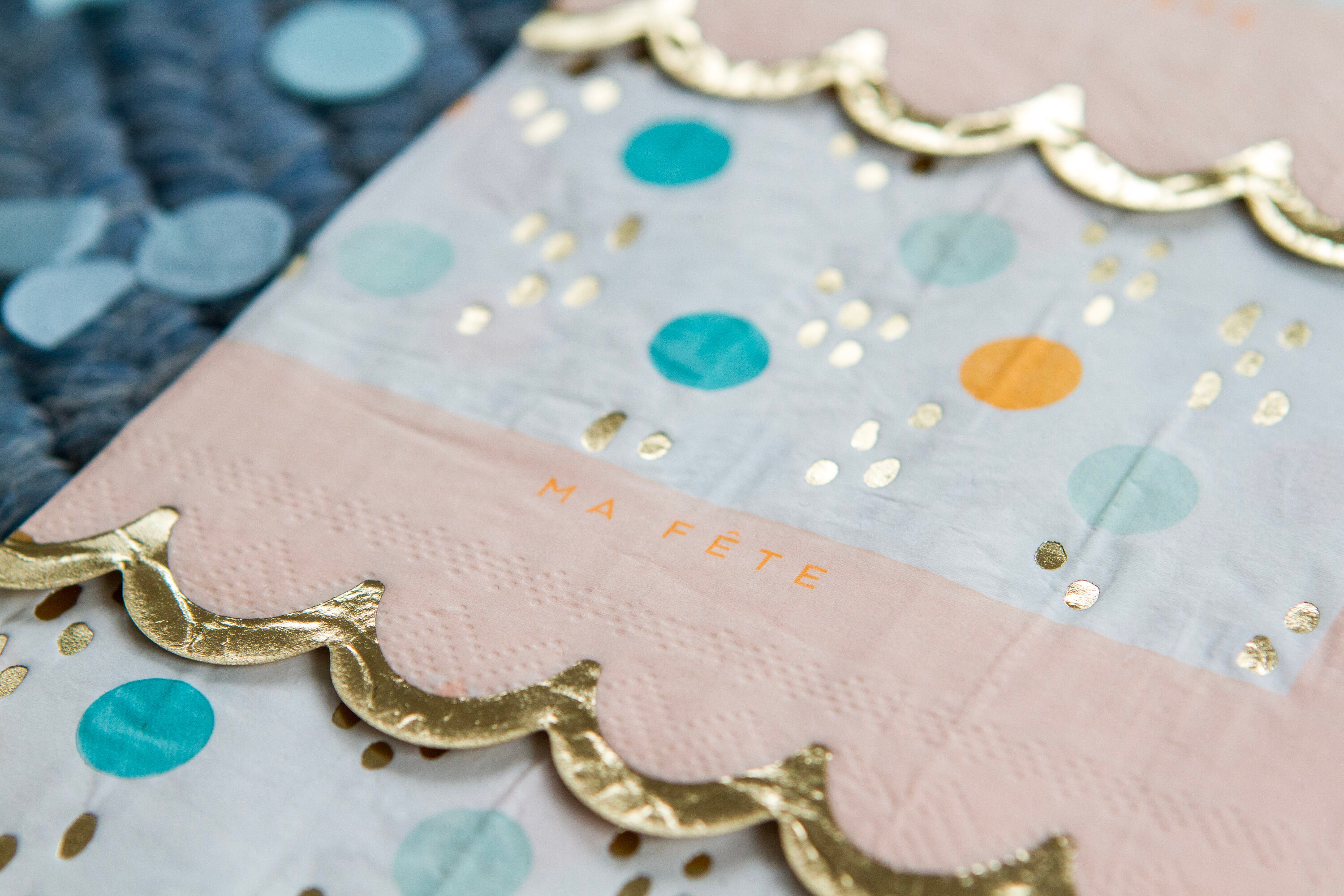 Carnival Party Napkins - Carousel Horse Party Supplies, Peach Birthday ...