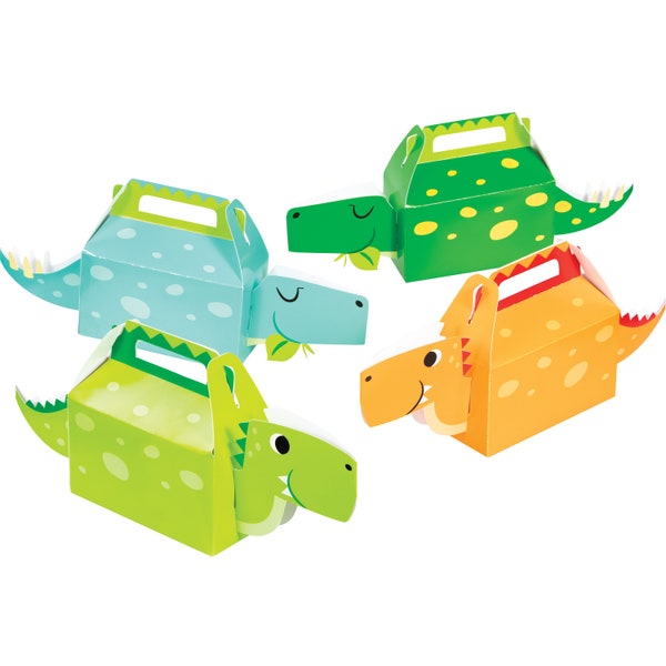 Dinosaur Favor Boxes - Dinosaur Party Favors, Dinosaur Birthday Party Decorations, Birthday Decorations, Birthday Favors, Treat Boxes