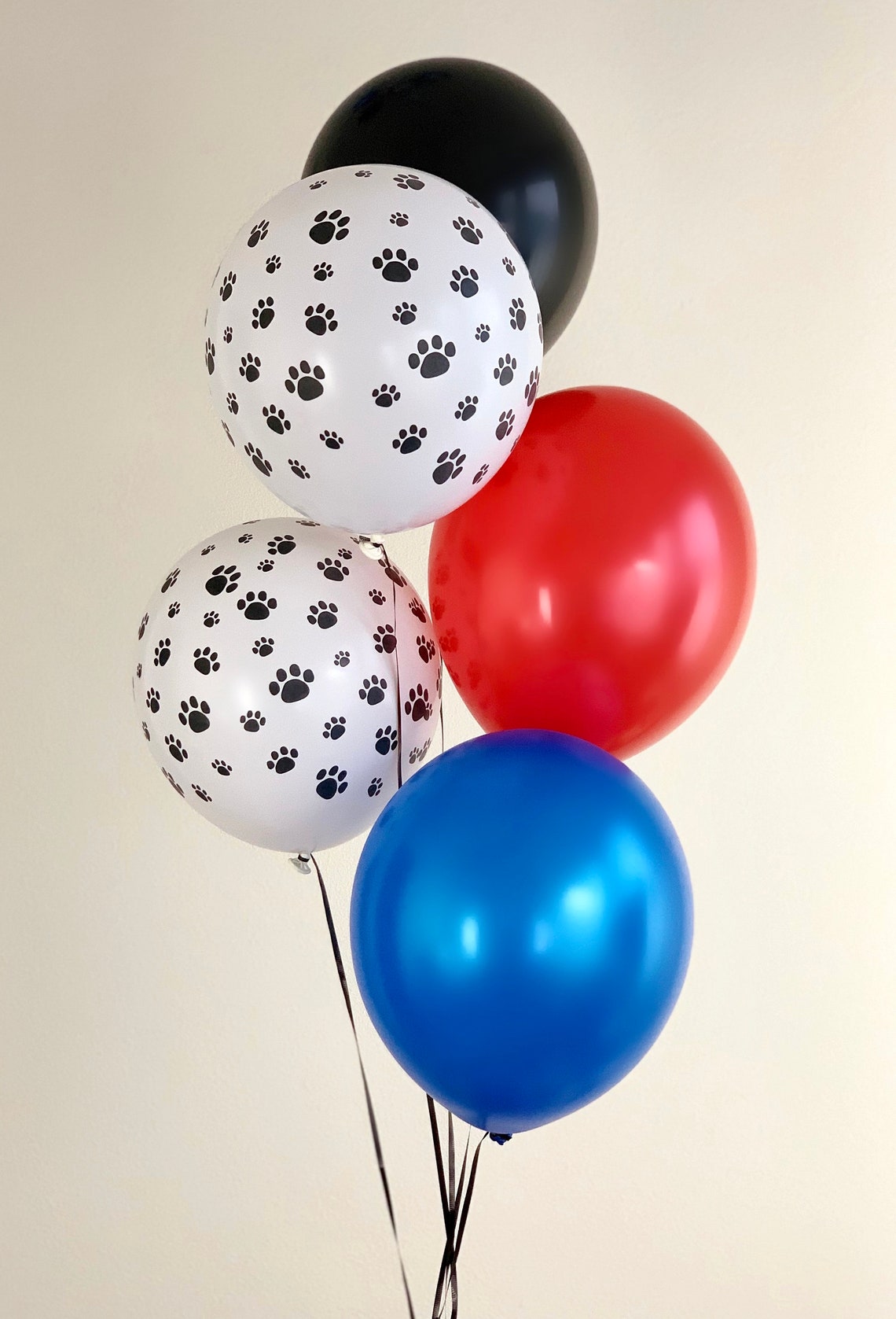 Paw Print Balloons Set Of 10 Latex Balloons 11