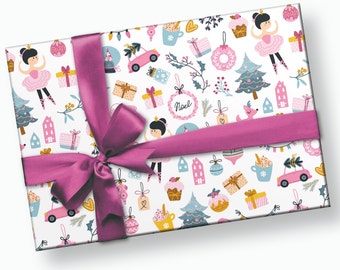 Princess Wrapping Paper - Christmas Paper, Holiday Gift Wrap, Christmas Wrapping Paper, Princess Gift Wrap, Girl Christmas Gift Paper