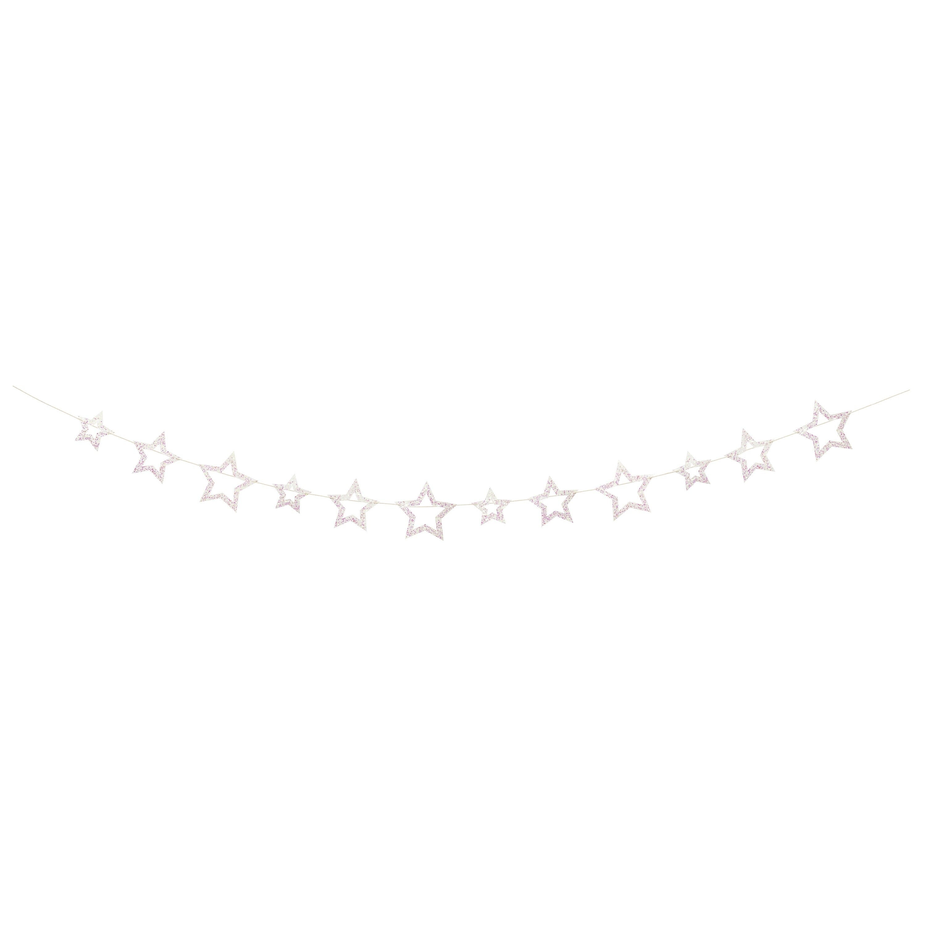 Iridescent Star Banner - Galaxy Party Decor, Twinkle Twinkle Little Star, Baby Shower Banner, Unicorn Birthday Banner, Star Party Supplies