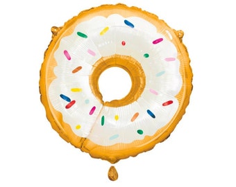 Donut Party Balloon - Donut Birthday Supplies, Donut Party Decorations, Donut Sprinkle Party, Donut Birthday Decor, Donut Balloon