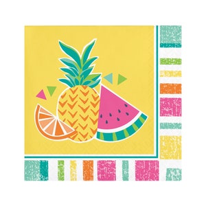 Fruit Party Napkins - Fruit Birthday, Citrus Party, Fruit Napkins, Pineapple Party, Watermelon Party, Summer Party, Fruit Birthday Napkins