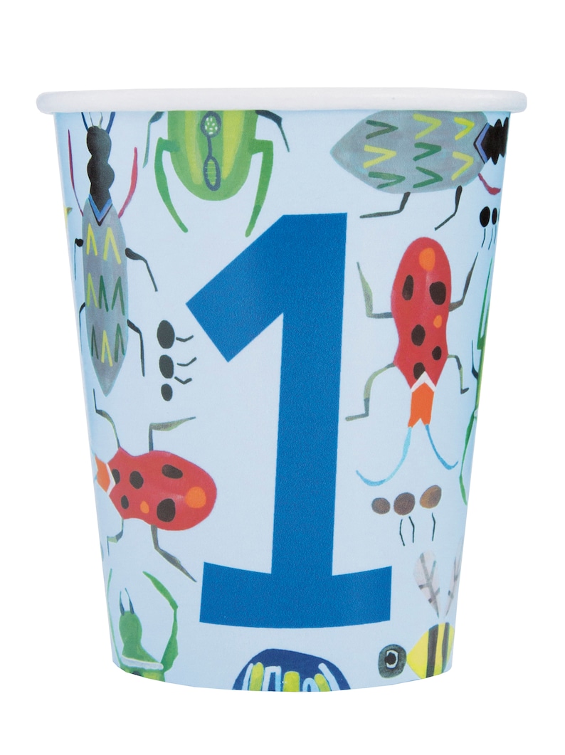 Insect First Birthday Cups Insect Birthday Party Cups First | Etsy