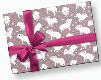 Schwein Geschenkpapier - Valentinstag Geschenkpapier, Bauernhof Tiere Geschenkverpackung, Geschenkverpackungen Zubehör, Babyparty Geschenkverpackung, Kinder Geschenkpapier