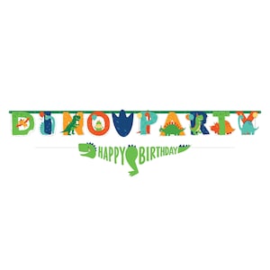 Dinosaurier Geburtstagsbanner - Dinosaurier Geburtstag, Dinosaurier Party Dekoration, Geburtstag Dekoration, Dinosaurier Banner, Dinosaurier Party Zubehör