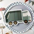 Garbage Truck Party Plates 12ct - Trash Truck Party, Garbage Party Birthday Plates, Waste Management Birthday, Transportation Party Supplies