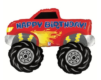 40" Monster Truck-ballon - Monster Truck-verjaardagsversieringen, Monster Truck-feestdecoraties, Monster Truck-feestartikelen, Monster Jam