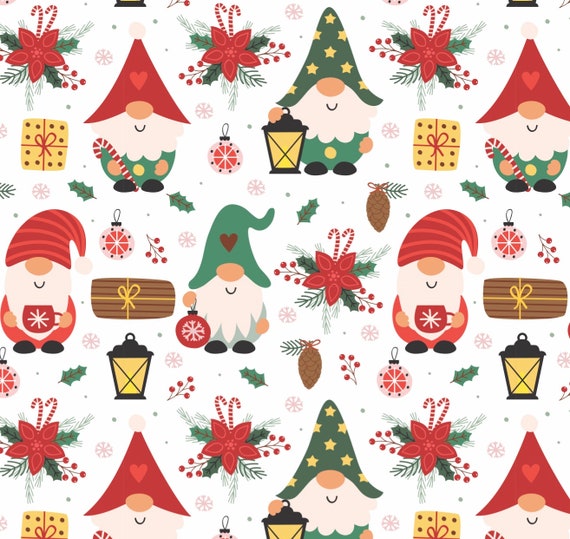 Christmas Gnome Wrapping Paper Gnome Gift Wrap Gnome - Etsy UK