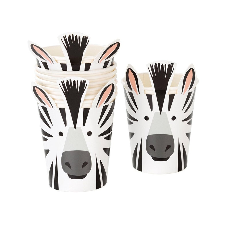 Zoo Party Cups Safari Animal Party Safari Birthday Cups Etsy