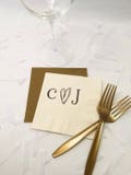 Rustic Wedding Napkins - Personalized Napkins, Cocktail Napkins, Wedding Napkins Personalized, Wedding Cocktail Napkins, Monogram Napkins