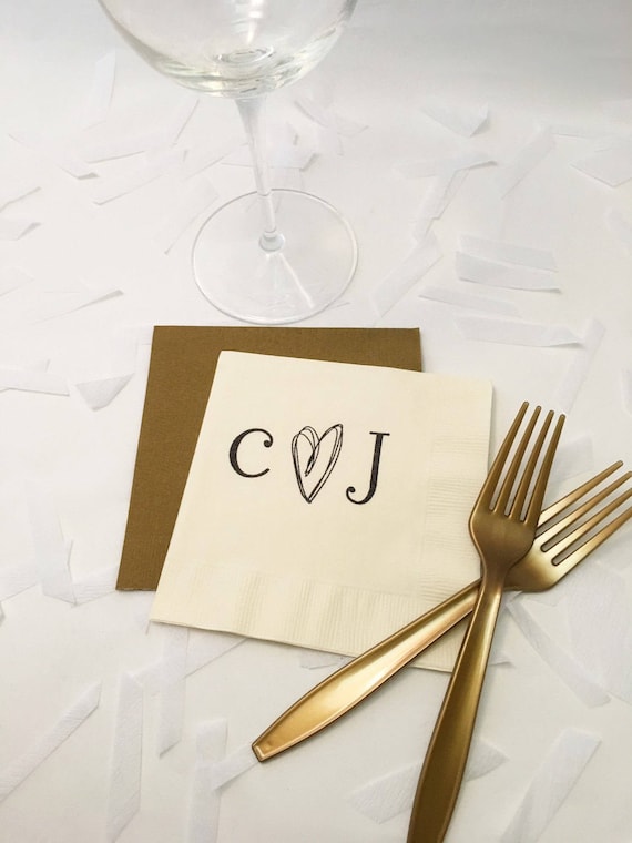 Rustic Wedding Napkins Personalized Napkins, Cocktail Napkins, Wedding  Napkins Personalized, Wedding Cocktail Napkins, Monogram Napkins - Etsy