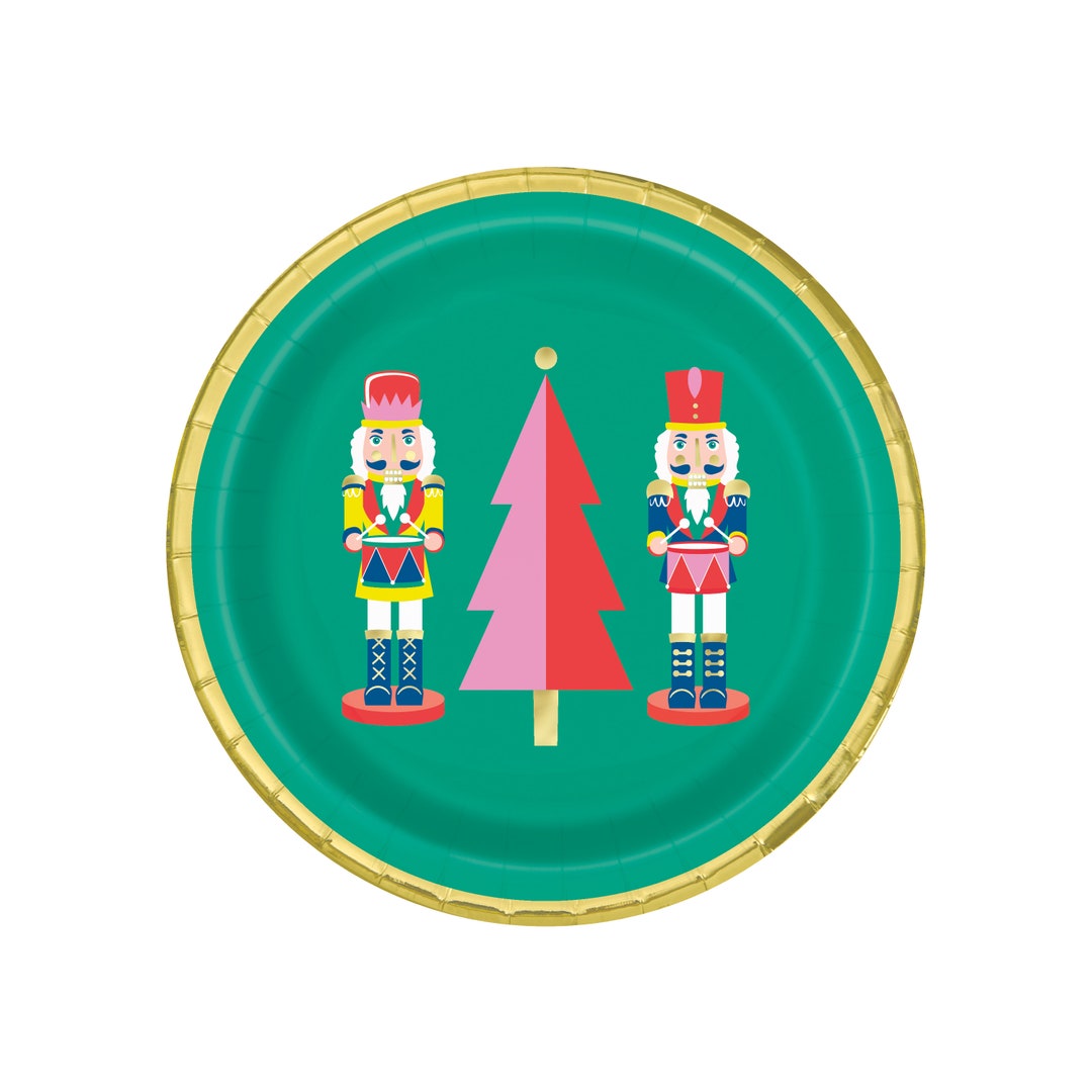 Nutcracker Plates Christmas Party Plates, Holiday Party Decorations